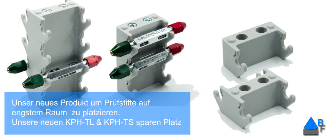 Unser neues Produkt um Prüfstifte auf engstem Raum zu platzieren. Unsere neuen KPH-TL & KPH TS sparen Platz